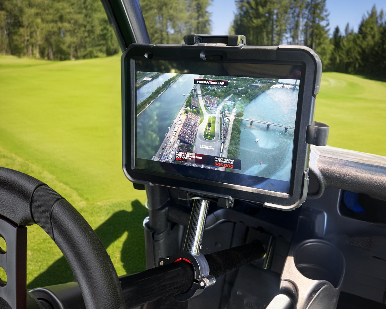 Golf Cart Phone Mount, The Shaft Caddy